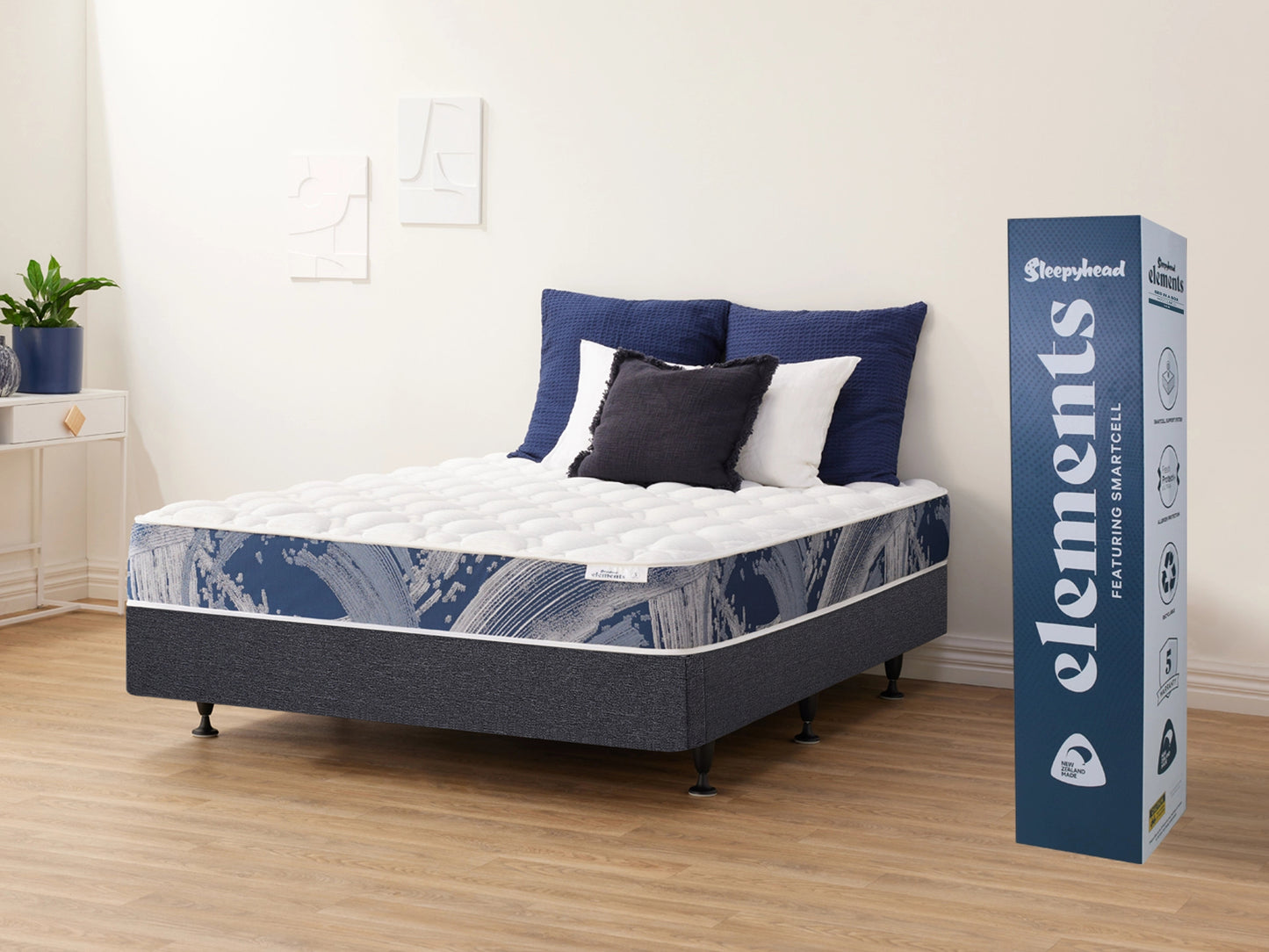 Sleepyhead Elements Wave 5 Queen Bed In A Box Mattress & Kitset Base