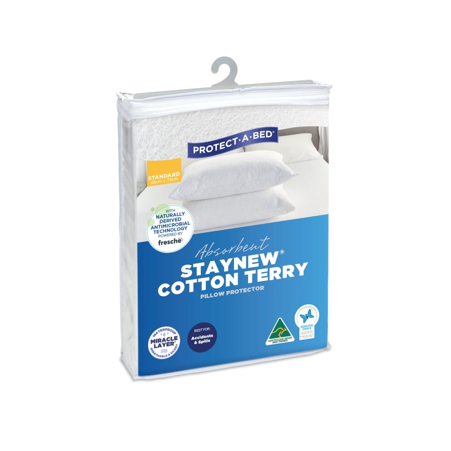 Protect-A-Bed Staynew Cotton Terry Pillow Protector