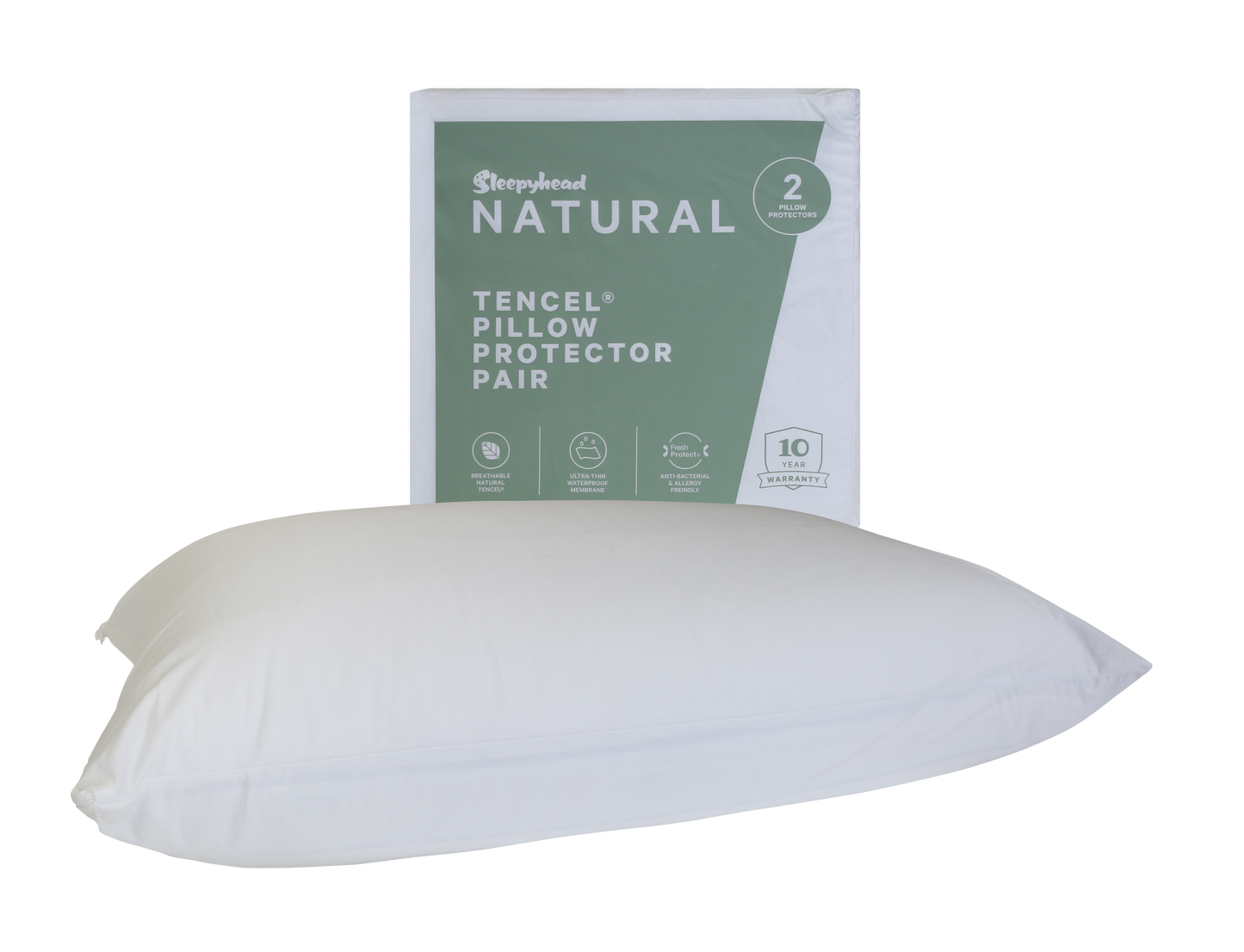 Sleepyhead Natural Tencel Pillow Protector Pair